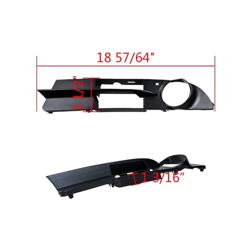 Rejilla luz antiniebla parachoques delantero BMW E60 E61 2001-2007: repuesto exterior 2