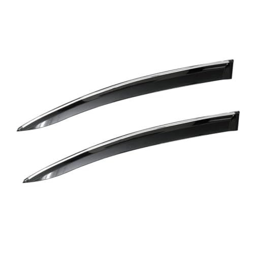 Image of CAR SAAZ Unbreakable Chrome Smoke Door Visor for Gypsy (1985-2019) | Premium Sun, Rain Wind Deflector Chrome Strip Side Door Rain Visor - Set of 2 Pcs