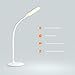 Cordless Lamp Gladle LED Desk Lamp, Battery Operated Table Lamps, Rechargeable Dimmable Reading Light with Timer, Adjustable Gooseneck Touch Lamp for Office, USB Charging Port (White)