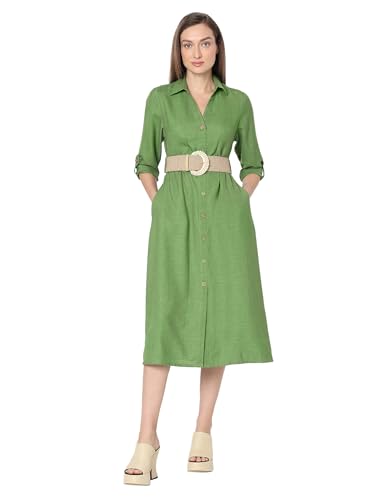 Image of VERO Moda Midi Shirt Dress for Women
