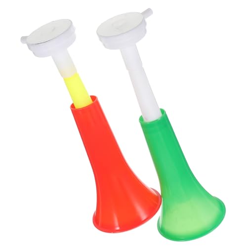 iplusmile 2piezas Cuerno Telescópico Para Fiestas y Partidos De Fútbol Juguetes Musicales Para Niño Niña Bocinas Deportivas Portátiles y Ajustables Para Animar Eventos y Conciertos Color Ale