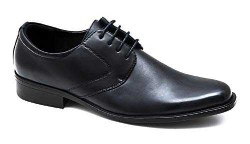 Zapatos de hombre formales y calzado de negocios negro para ceremonia en 41 EU