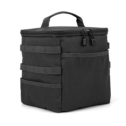 Borsa per utensili da campeggio a prova dacqua da tavola allaperto Borse di grande capacità Picnic Gadget da viaggio da trasporto Forno Nero
