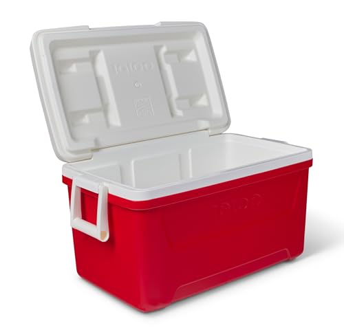 IGLOO Laguna 48 Kühlbox 45L – Große Passiv-Kühlbox für Camping, Strand & Freizeit – Robuste Isolierbox für Getränke & Lebensmittel mit Tragegriffen, ideal für Ausflüge & Picknick