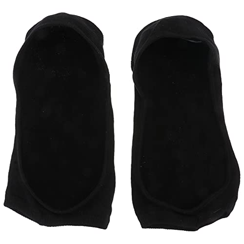 Generic 1 Pair Black Women No Show Peep Toe Sock Toeless Cotton Non Slip Shoe Liner Open Toe Socks Yoga Sock, 26X7Cm, E17L50Tf180 #TOP15