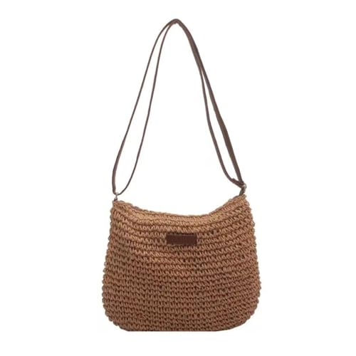 Bolso Tote tejido de paja para mujer miniatura 4