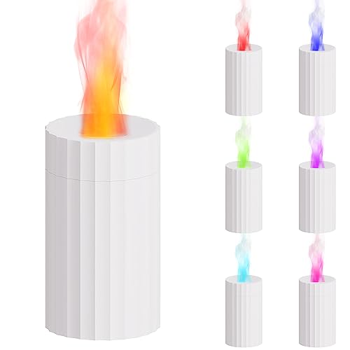 Tiandirenhe Luftbefeuchter 100ml, Mini Diffusor Luftbefeuchter, Aromatherapie Diffusor Mit 7 Farbe Licht, Lichter Können in Der Farbe Fixiert Werden, Für Zuhause, Büro, Schlafzimmer(Weiß)