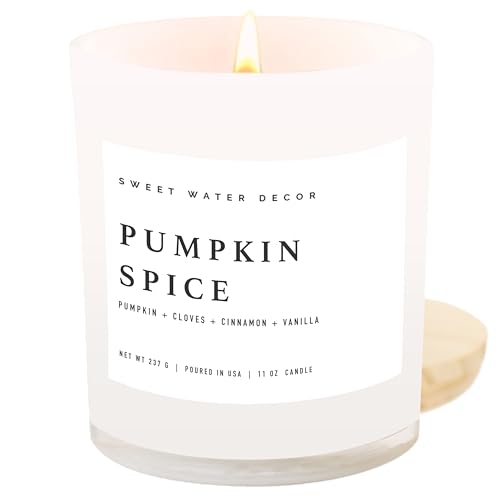 Sweet Water Decor Pumpkin Spice Candle - Fall Candles with