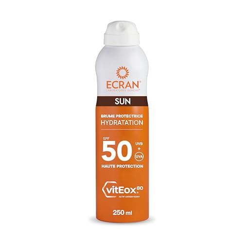 ECRAN® - Brume Protectrice Hydratante - Haute Protection - Technologie vitEox80 - Vitamine E - Protection UVA, UVB, Lumière Bleue, Coups de Soleil -...