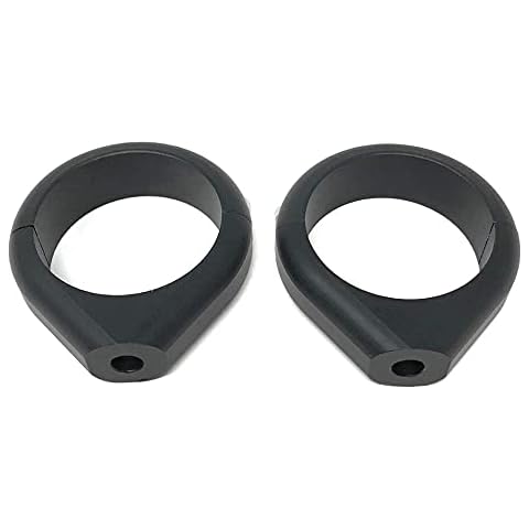 Alchemy Parts Motorcycle Turn Signal Relocator Fork Clamps 54 to 55mm Black – Easy Fit - PAIR Cover