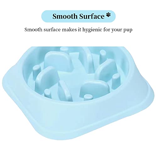 Allygoods Slow Feeder Dog Bowl - Interactive Anti-Gulp Puzzle Feeding Dish For Large & Small Dogs Breed - Non-Slip, Chew-Proof & Bpa-Free #TOP5