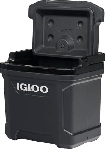 Image of Igloos Cooler Hard-Sided Ice Chest, Insulated Portable Cooler, Heavy-Duty, Leak-Resistant Lid, Lightweight Ergonomic Handle