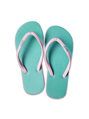 NoStrain Flip Flop Slippers For Men Soft & Comfortable Indoor Outdoor Fashionable Slippers for Men (Sea Green & Pink, numeric_7) (B0B4PD9PV3) Amazon Price History, Amazon Price Tracker