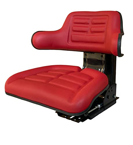 Asiento de tractor con reposabrazos universal (negro, azul, rojo, amarillo)