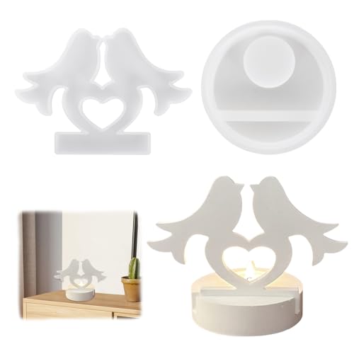 Moldes Para Velas, Molde De Vela Con Forma De Conejo, Moldes de Silicona Para Pascua, Molde de Silicona en Forma de Pájaro 3D Para Hacer Velas Hechas Mano Aromaterapia Artesanales (Pato Mandarín)