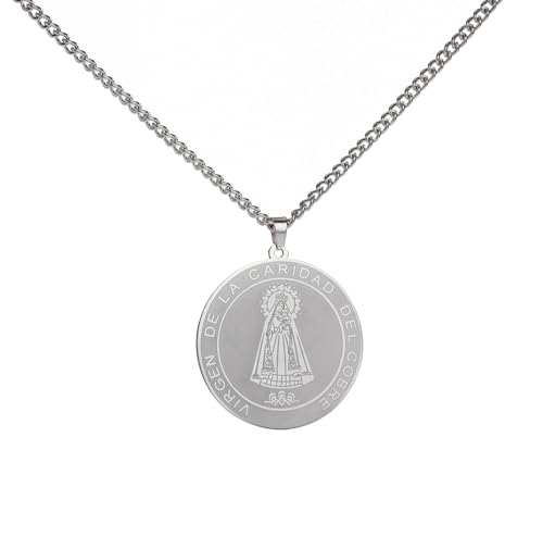 EUEAVAN Collar con medalla milagrosa de la Virgen María, colgante de santa patrona de Nuestra Señora de Guadalupe, Virgen de Guadalupe, Amuleto de la Madre María, joyería católica, regalo religioso