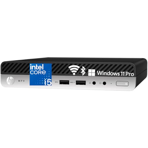 Image of HP Mini Desktop PC, Intel Core 6-Core, 16GB DDR4 RAM, 512GB PCIe SSD, WiFi, Bluetooth, Dual DisplayPort, USB-C, Windows 11 Pro - Business Office Mini Computer