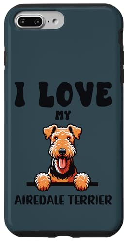 I Love My Airedale Terrier ? 킢̌D X}zP[X iPhone 7 Plus/8 Plus p
