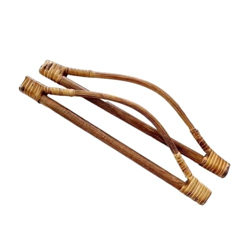 Poignées de sac en bois kaki 27cm - Réparez facilement vos anses de sacs cassées (4pcs)