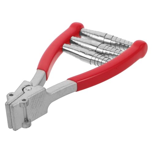 BESTOMZ Abrazadera de Arranque para Máquina Encordadora de Raquetas de Tenis y Bádminton Portátil, Herramienta de Tensión Precisa 3 Resortes, Aleación de Zinc Roja para Encordado