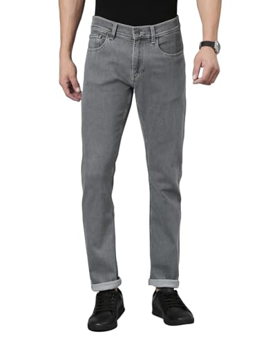 Image of Mens Casual Mid Rise Regular Length Denim Jeans