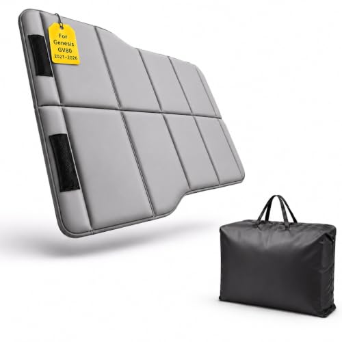 Image of Car Mattress for 2021-2026 Genesis GV80, Upgraded Non-Inflatable Thickened Foam SUV Car Camping Mattress, Foldable Trunk Sleeping Pad Car Bed Mattress for Road Trips Camping Travel
