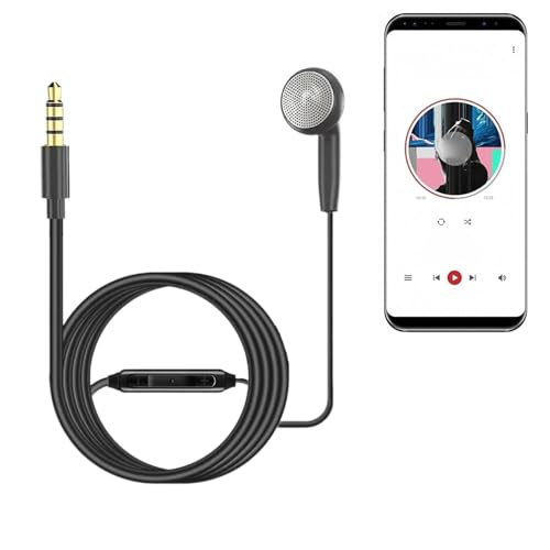 Auriculares con cable - Auriculares unilaterales | Auriculares educativos con micrófono para smartphone, familia, colegas, estudiantes, profesores, comunicación clara y música ininterrumpida en