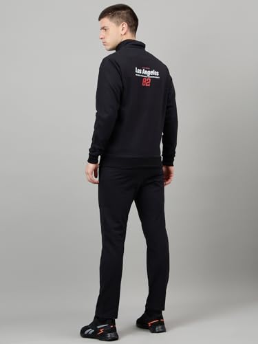 Image of Men's Winter Fleece Tracksuit | Zip-Up Sweatshirt & Track Pants, Soft Fleece Fabric, Warm 2-Piece Sportswear for Gym, Streetwear & Casual Wear |FTS-56