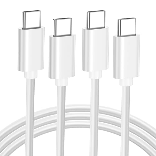 Image of ZeroneTeck USBC to USBC Monitor Cable 2 Pack 6.6ft, 4K@60hz USB C 3.2 Gen 2X2 Cord, 100W 20Gbps Data Transfer, USB-C Video Cable for Apple,iPad Pro11 /13 inch,MacBook Pro /Air,Dell,HP,KYY,ARZOPA(White)