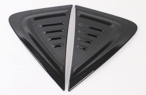 【Black Warrior】「トヨタ C-HR CHRに対応 初代 2016年~」 サイドフェンダー装飾 スポイラー ガーニッシュ フェンダー アクセサリー カバー (カーボン柄)
