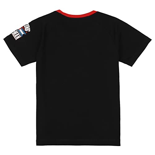 Image of Kidsville Boy's Regular T-Shirt (STY-20-21-004652 Black 7-8 Years)