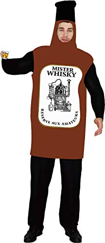 Tralala-fetes - Déguisement Mister Whisky Bouteille Taille Unique - Costume Humoristique Adulte - Fun & Original Cover