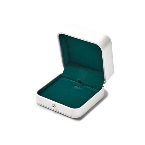 Woodten White PU Leather Pendant Necklace Jewelry Gift Box by Woodten - Used condition - Image 7