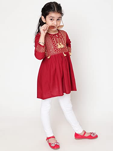 Image of NIYA Girls Party Embellished Embroidered Festive Casual TOP