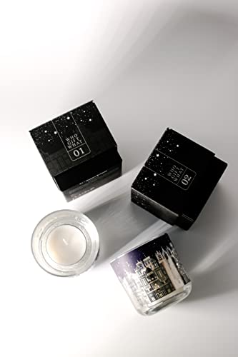 Who Gift What | Elegant Scented Candle For Home Décor | Star City Night Design Candle Jar | Clean-Burning Soy Wax (Orange Blossom) #TOP5