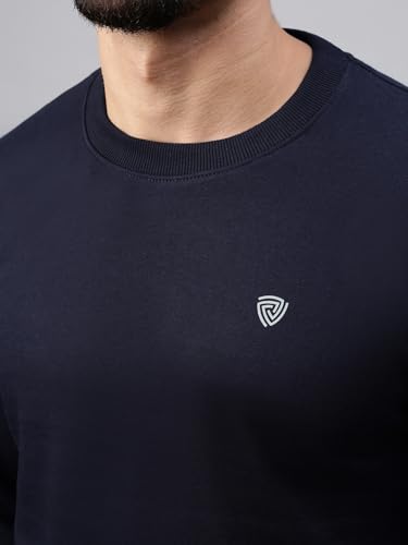 Image of Lux Cozi Men's Cotton Blend Casual Crew Neck Sweatshirt with Stay Warm Treatment ||Sweatshirts for Men