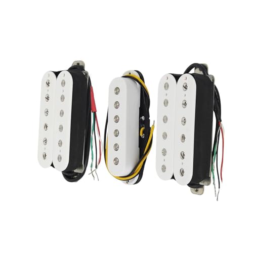 Micro guitare électrique pack HSH blanc pour jouer en répétition et sur scène