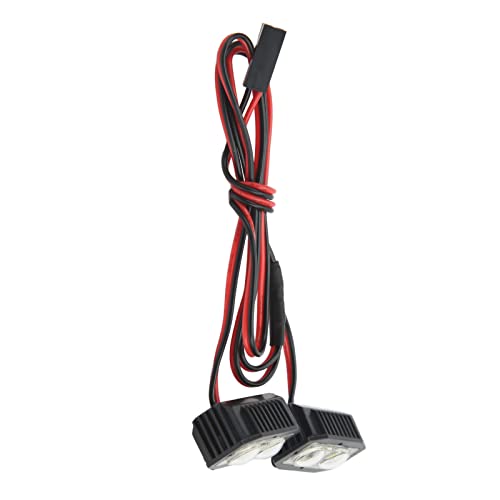4 LED Białe Oświetlenie RC Reflektor, Złącze 2.54JR Zdejmowany Wspornik Reflektory DIY RC Spot Light dla 1/10 5 do 7,4V