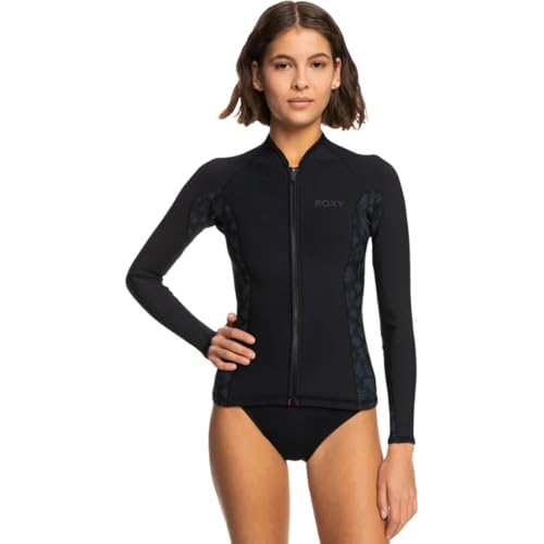 Chaqueta de neopreno para mujer Roxy 1.0mm serie Swell con cremallera frontal miniatura 1