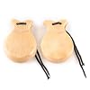 2 Pcs Traditional Flamenco Castanets Spanish Castanets With String Wooden Hand Percussion Music Instrument For Beginner Wood Spanish Castanets Musical Instrument Flamenco Dance Castanets