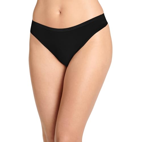 Jockey Women's Underwear Organic Cotton Stretch Logo Thong - 3 Pack2