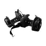 Fersenrollen, Rollschuhschuhe mit Klettverschluss, verstellbar, leuchtende Räder für Kinder, Schwarz