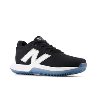 New Balance Women's FuelCell Fuse V4 Turf Trainer Softball Shoe, Black/Optic White, 7.5
