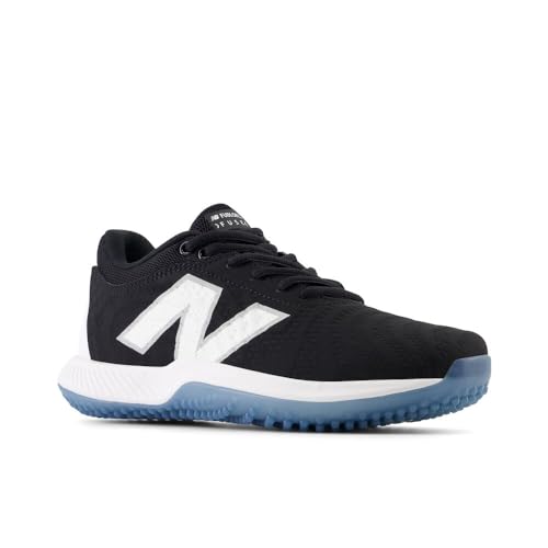 New Balance New Balance Women's FuelCell Fuse v4 Turf Trainer Softball Shoe, Black/Optic White, 10.5 M