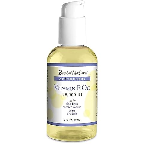 Best of Nature Vitamin E Oil 28,000 IU - Unscented Moisturizer for Hair, Skin, Face & Hands - Damage Repair Formula Cover