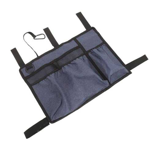 GARVALON 車椅子用バッグと 用アクセサリー オックスフォード布製サイドバッグ 大容量紐付 携帯電話 水筒収納可能 高齢者向け日常必需品収納 車椅子 スクーター対応