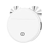 LTLGHY Saugroboter Mit Wischfunktion, 3-In-1 Staubsauger Roboter, 1800Pa Saugkraft 5Cm Superschlank, Fallschutz Für Tierhaare, Teppiche Und Hartböden,Weiß