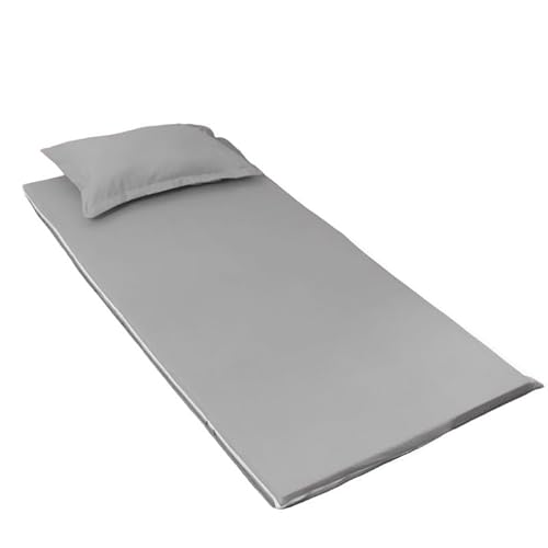 GUOIOOI Funda de colchón for futón de Suelo, Funda de algodón for futón Tradicional japonés, Protector de futón con Cremallera.(Gray,120x190cm(suit1-6cm))