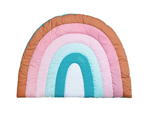 Plastimyr - Alfombra Infantil Juegos RAINBOW | Alfombra Acolchada Algodón para Interior o Exterior - Dimensiones 100 x 74 cm