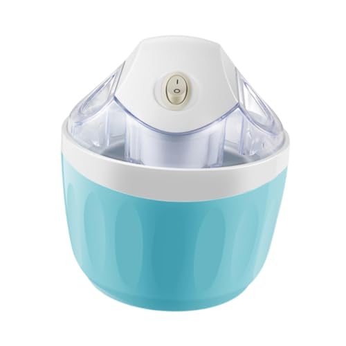 Wswqop Máquina de Yogur para Hacer Helados Suaves Granizados de Frutas Smoothies Caseros Y Sorbetes Frescos Taza de Congelación de Aluminio Y PP Uso Seguro Y, Blanco, Individual